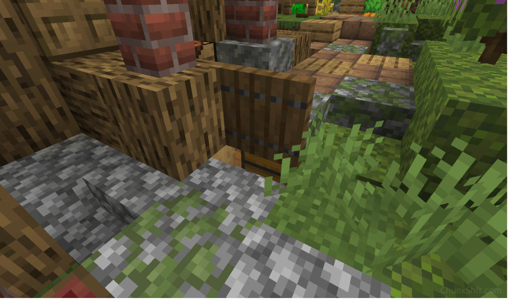 Once opened a chest can be accessed.